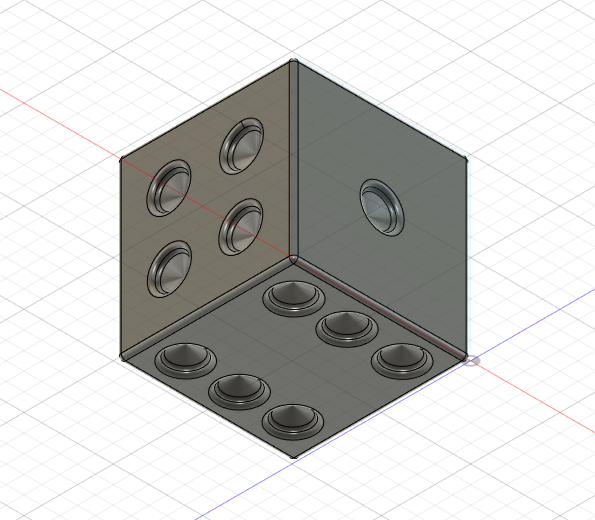 The same die, sides 4,1, and 6