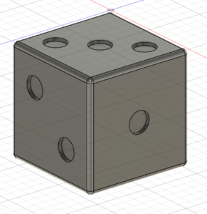 view three of dice
